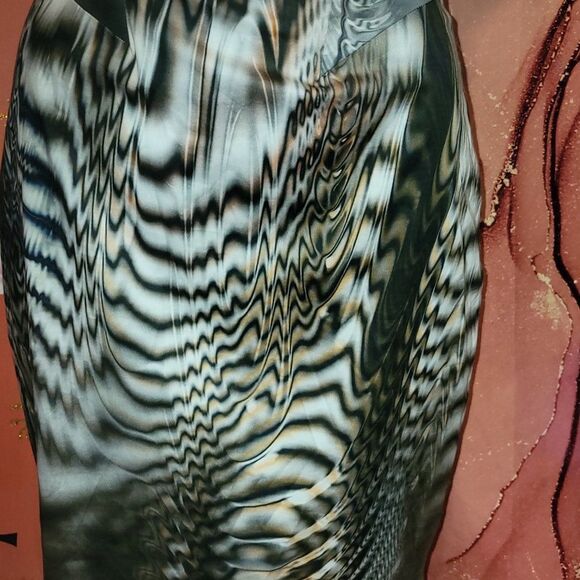 * * BLACK HALO ANIMAL ILLUSION PRINT DRESS - Picture 11 of 14